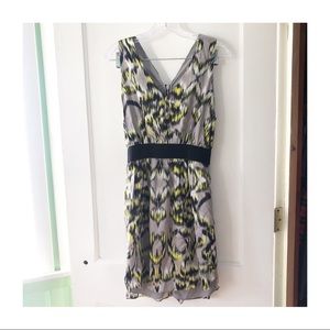 Milly of New York Ikat Silk Cocktail Dress